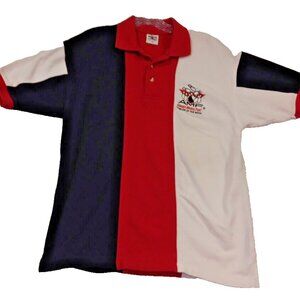 AMF Always Means Fun/ Bowler of the Week/Polo Mens Small Multicolor Stripe Shirt